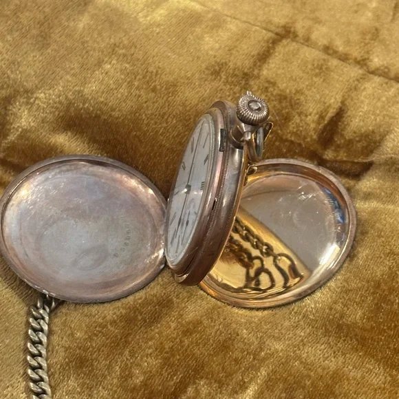 Vintage Elgin Pocket Watch with Chain